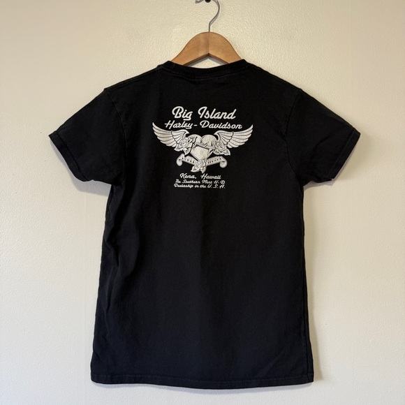 Harley-Davidson Black 'Live to Ride' Kona, HI Tee Size Small - Picture 2 of 6